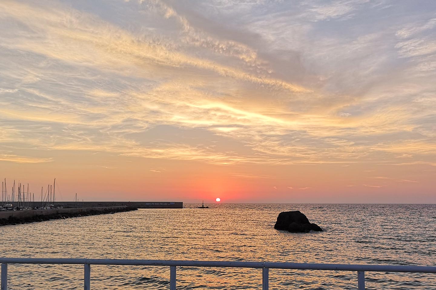 Sonnenuntergang in Forio auf Ischia